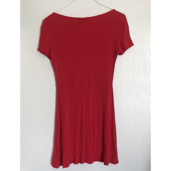 MNG Baisics Dress Ribbed Stretch Knit Scoop Neck Size XS - Picture 2 of 6